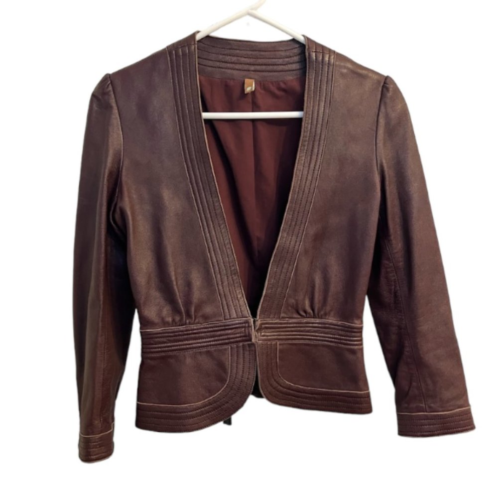 Vintage Leather Blazer
